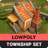 Icon of the asset:Lowpoly Township Set