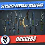 Icon of the asset:Stylized Fantasy Weapons - Daggers