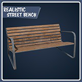 Icon of the asset:Street Bench - Realistic 4K Mesh Bundle Vol.01