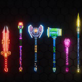 Icon of the asset:Fantasy sci-fi weapons pack with effects