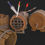 Icon of the asset:Stylized Barrels