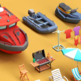 Icon of the asset:Stylized beach pack 2